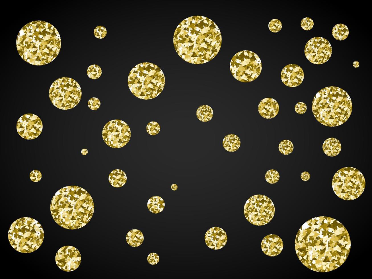 Glitter Golden Dots vector