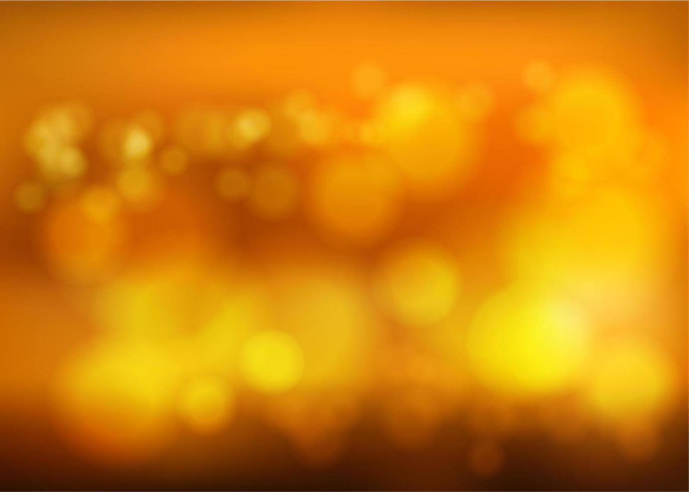 Bokeh blur romantic golden backdrop with fog effect vector