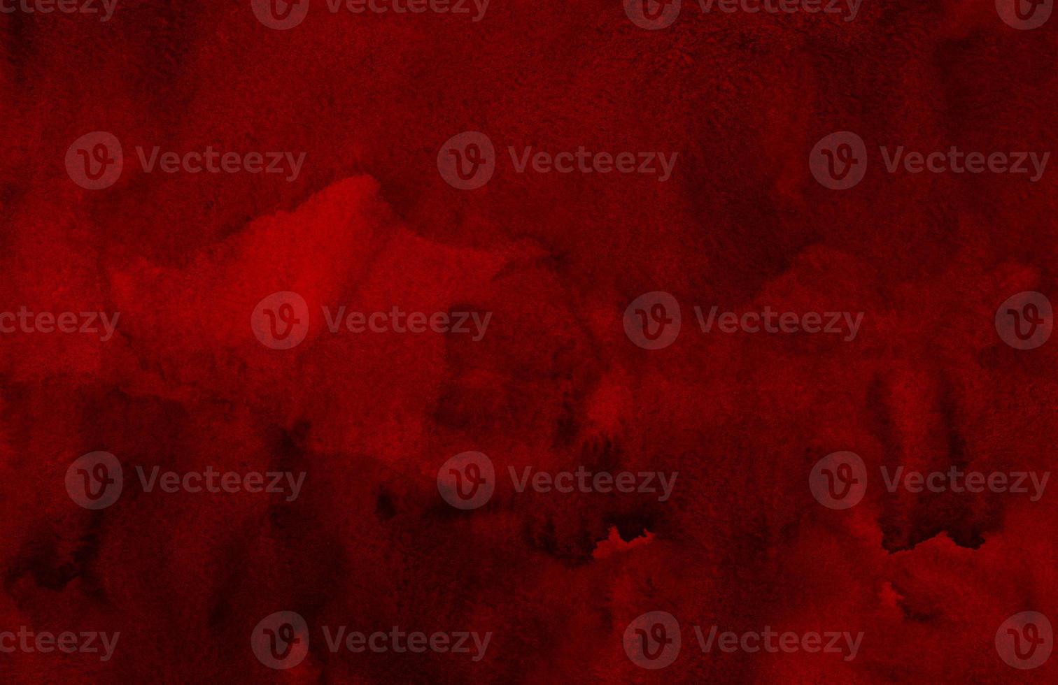 Watercolor dark red texture background hand painted. Watercolour red