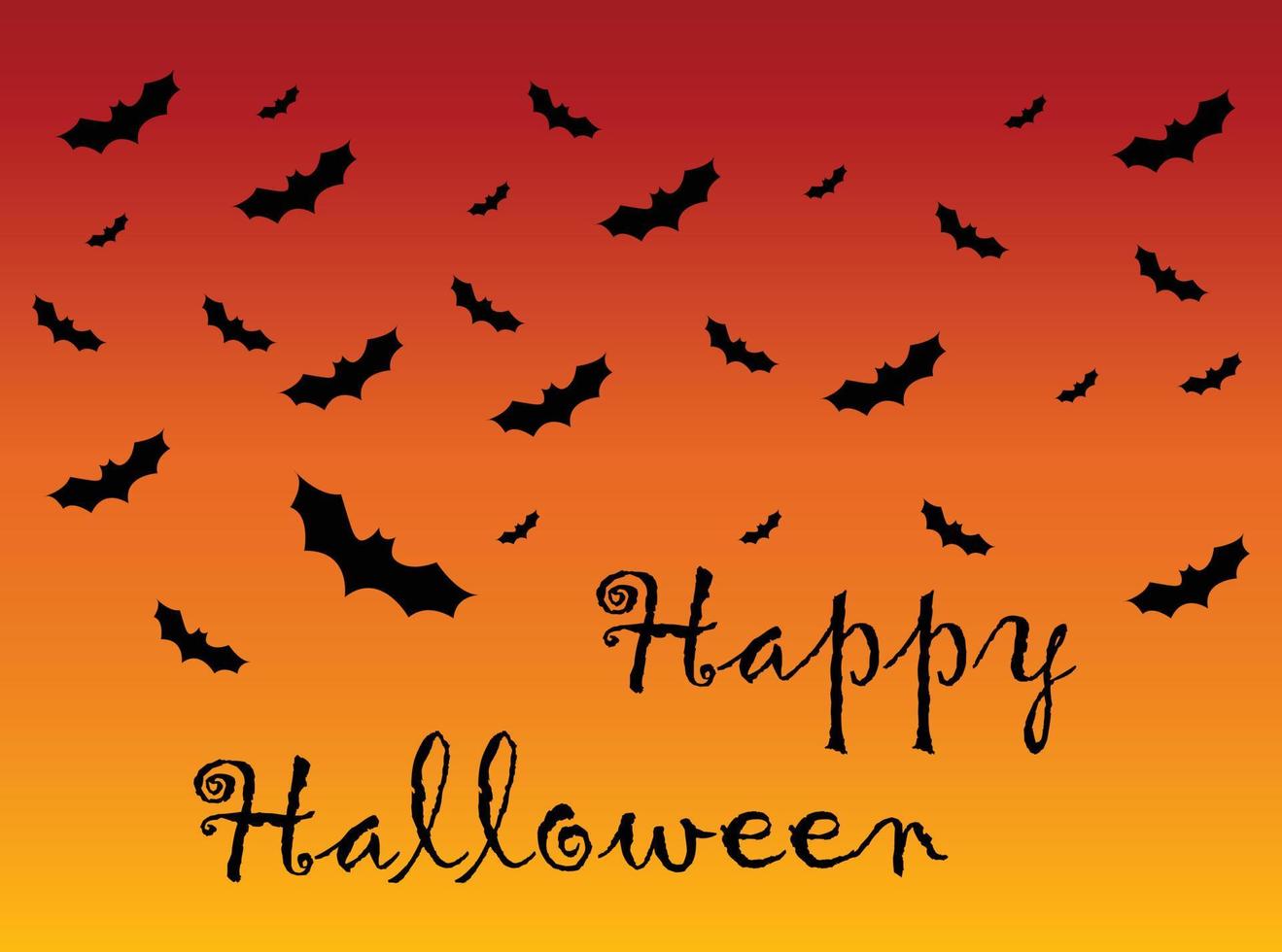 Halloween bats vector background