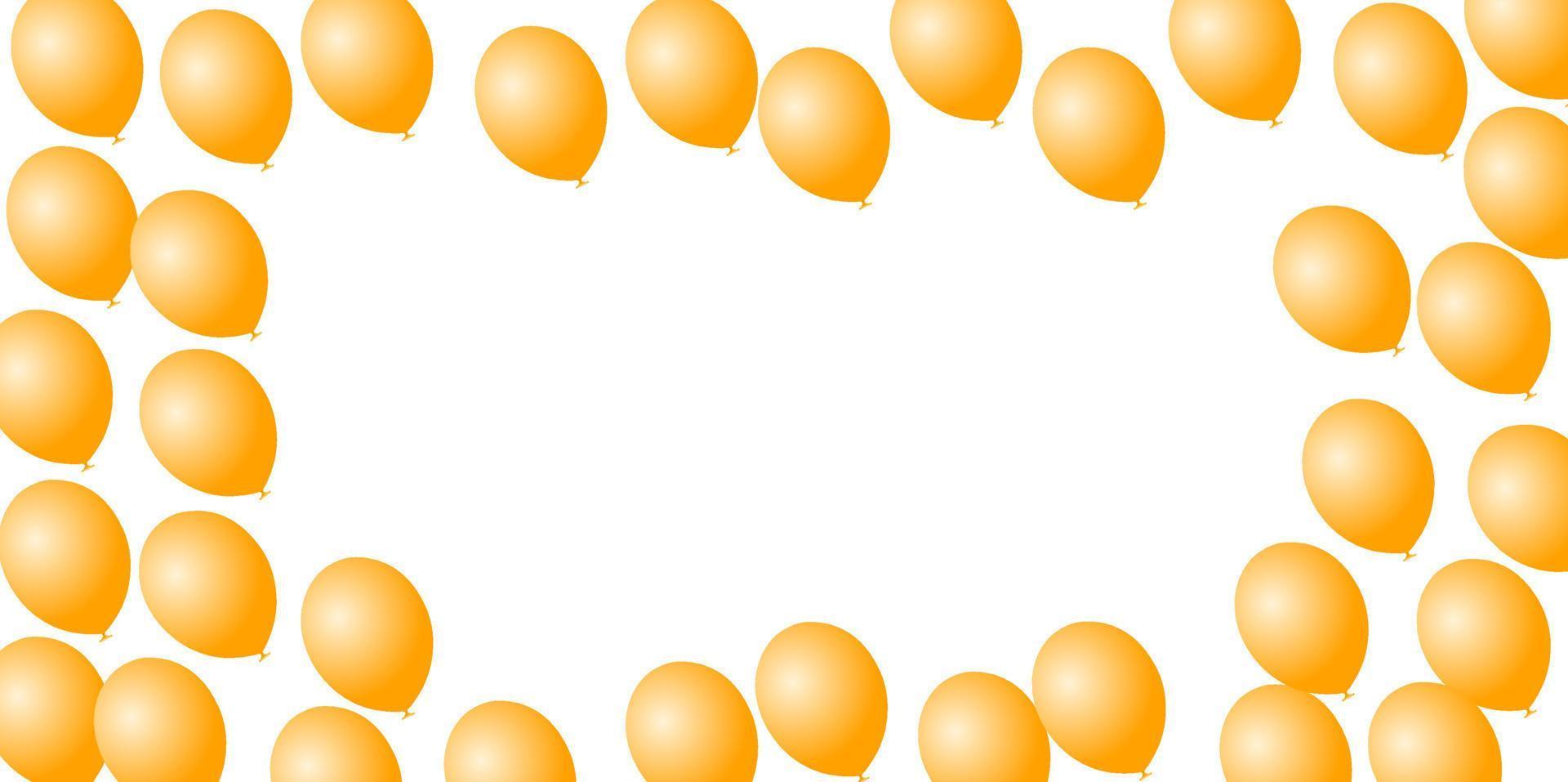 Festive background with helium balloons vector