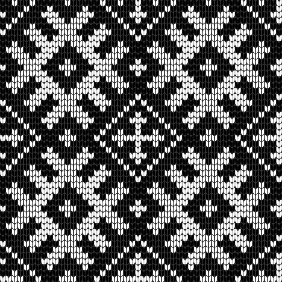 Traditional Baltic knitting pattern vector