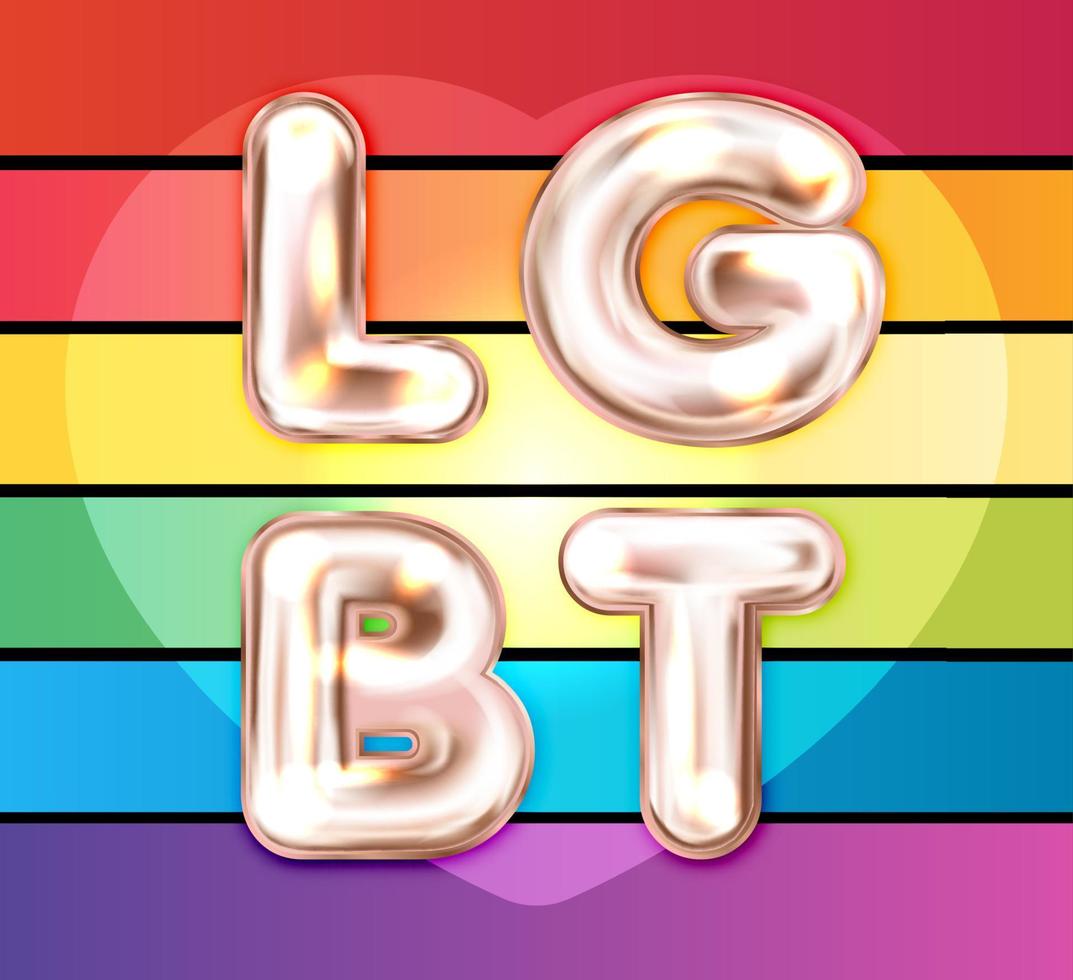 LGBT the rainbow banner vector