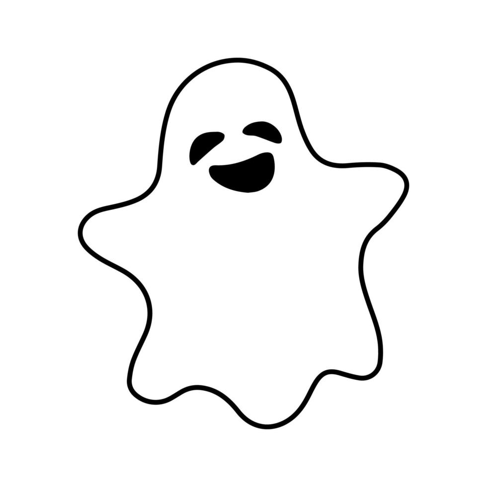 Halloween Ghost Silhouette vector