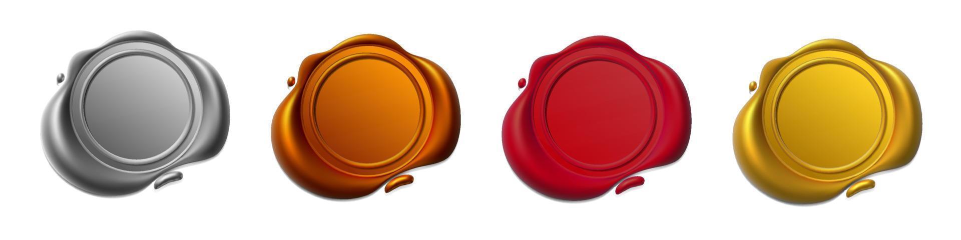 Seal wax 3d vector