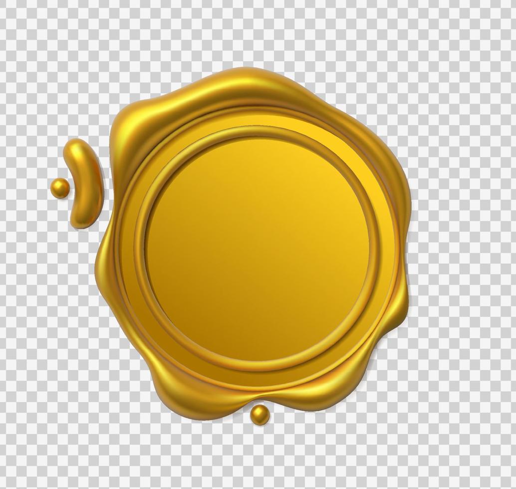 Seal wax 3d vector