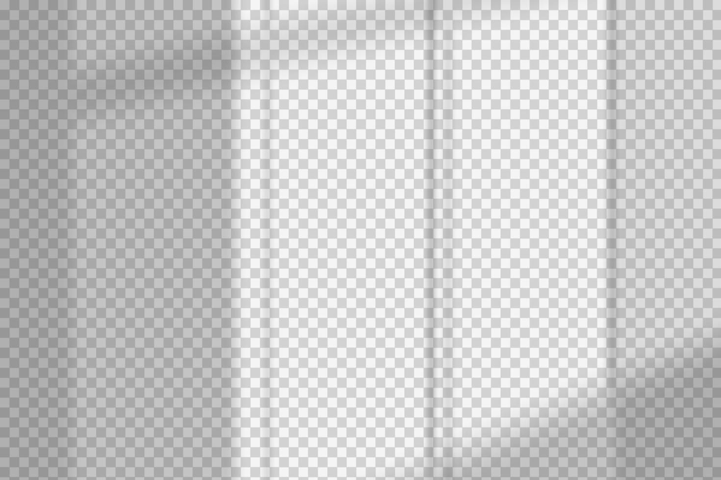 Window shadow vector overlay on transparent background. Natural scene of realistic soft lighting.