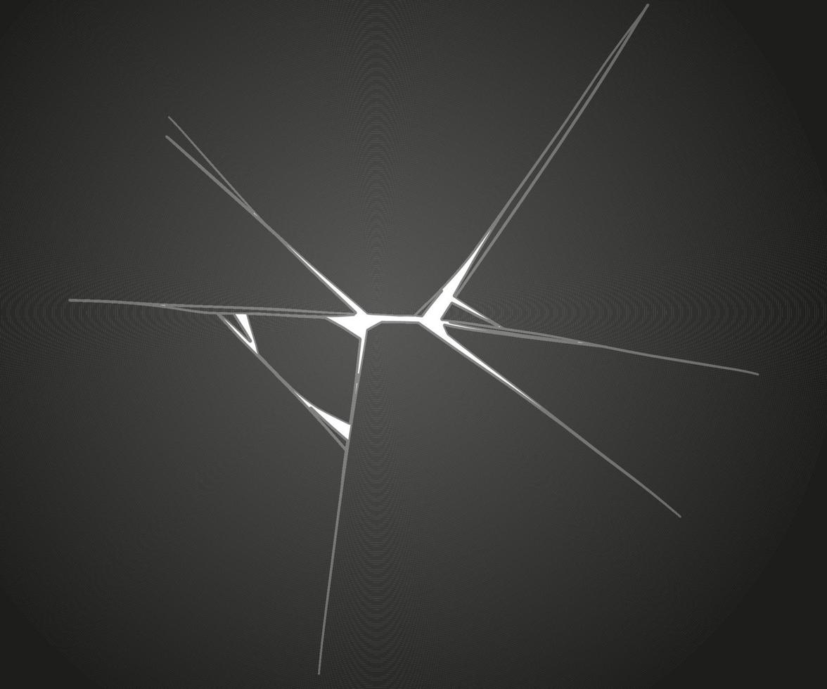 Glass cracks. Broken ice. vector