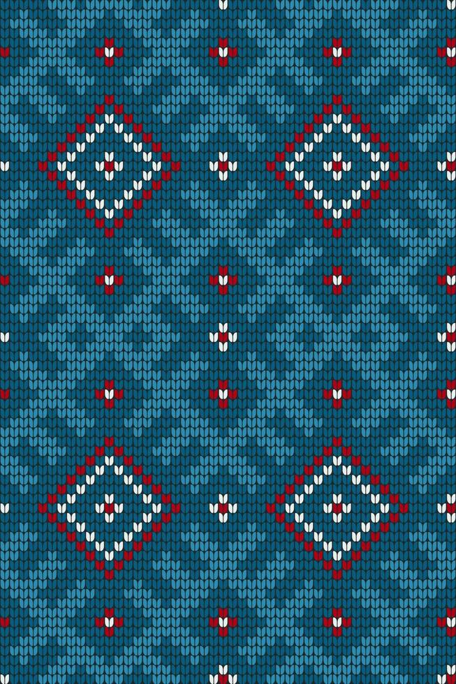 Traditional Baltic knitting pattern vector