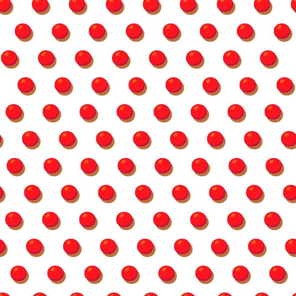 Seamless pattern in retro style with dot pattern.New Year's red balloons on a white background. vector