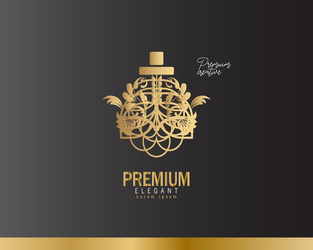 Luxury Perfume Logo Design Template vector