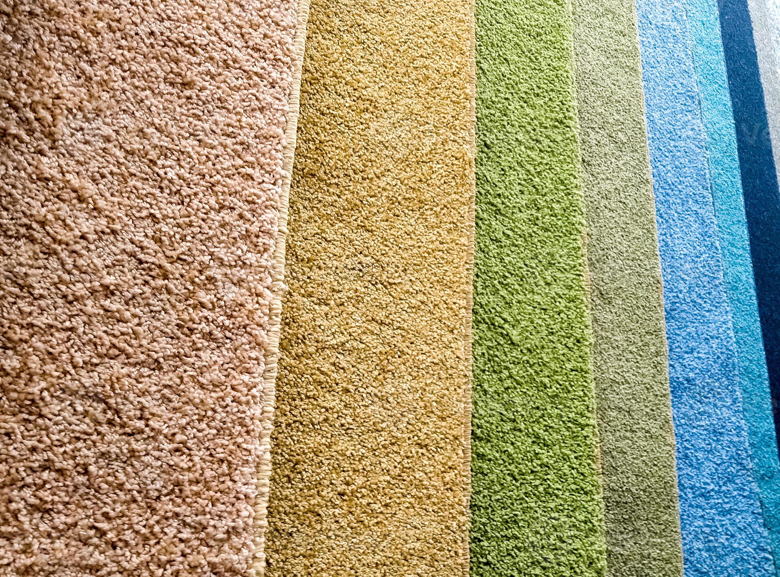 Colorful carpet samples in the store 12704807 Stock Photo at Vecteezy