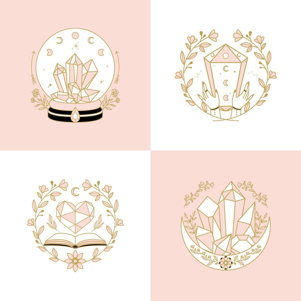Crystal vector illustration