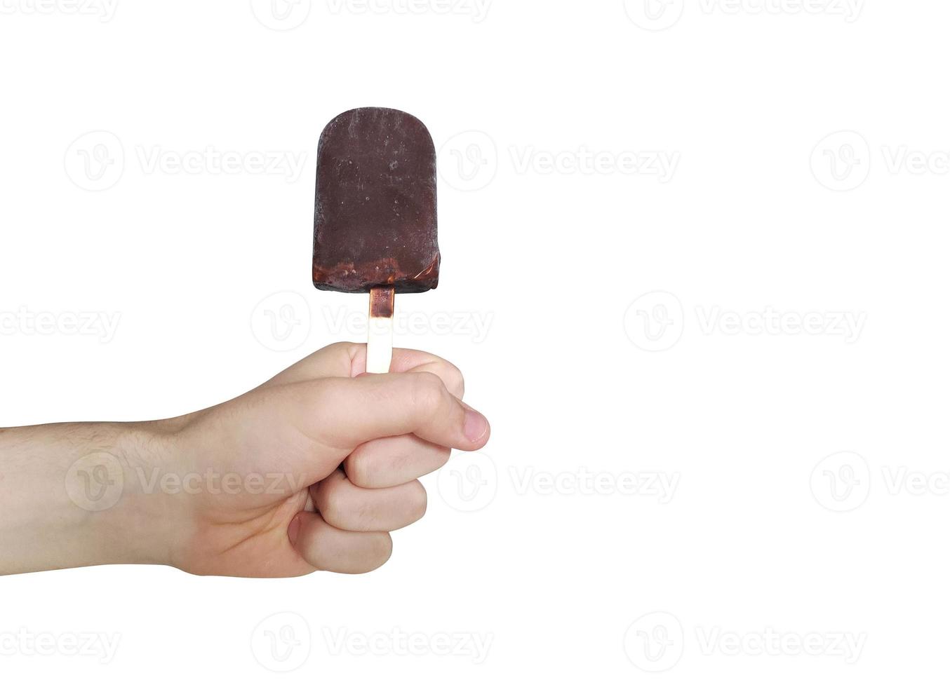 Chocolate ice-cream. Popsicle. Eskimo photo