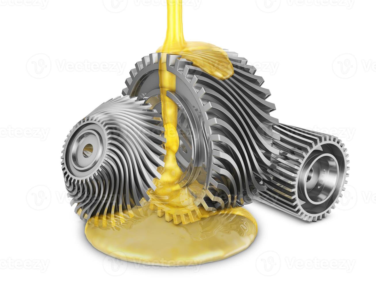 Mineral oil on gears photo