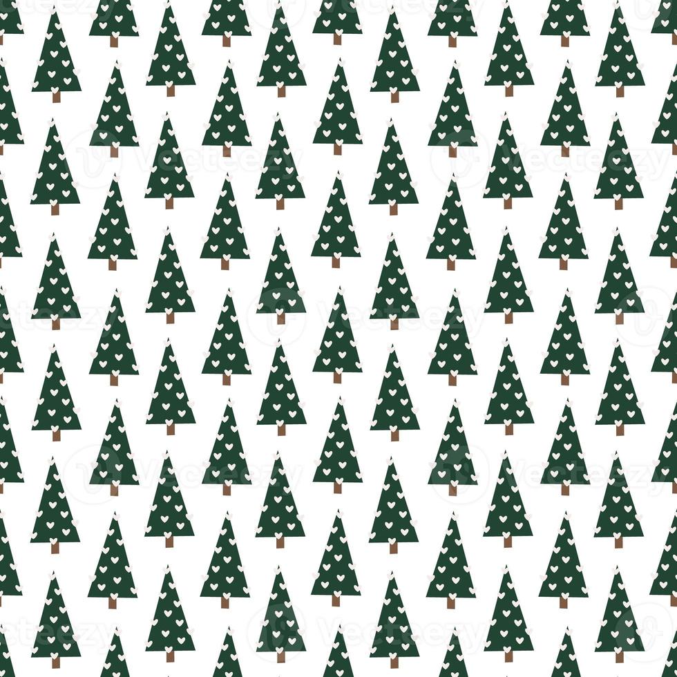 Cute Christmas Animal Seamless Pattern photo