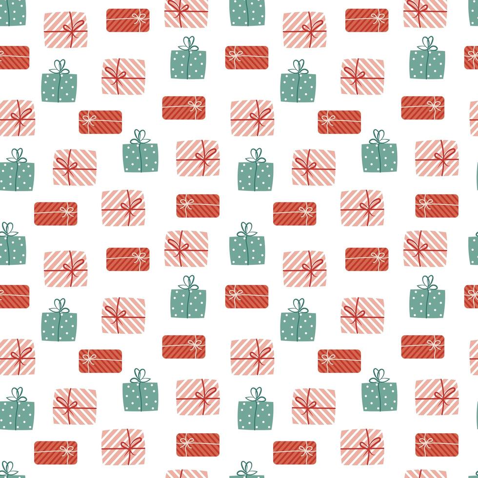 Bright Christmas Gnomes Seamless Pattern photo