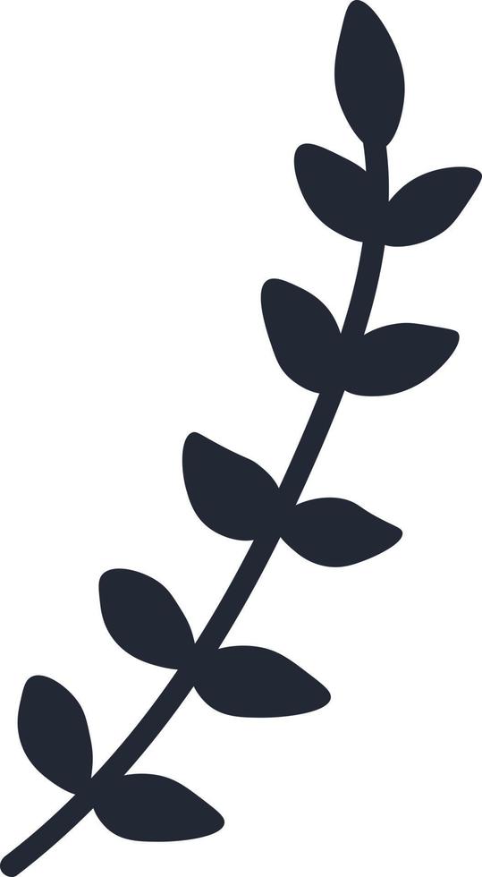 Leaves minimalism isolated Vector illustration on white background