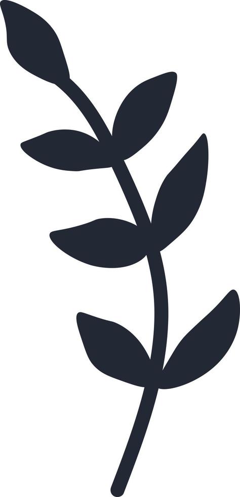 Leaves minimalism isolated Vector illustration on white background