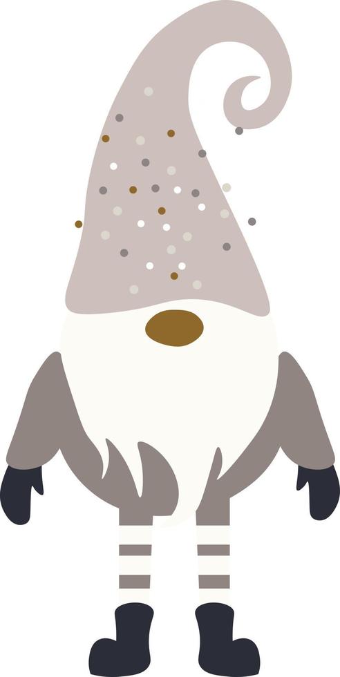 Holiday Gnome isolated Vector illustration on white background