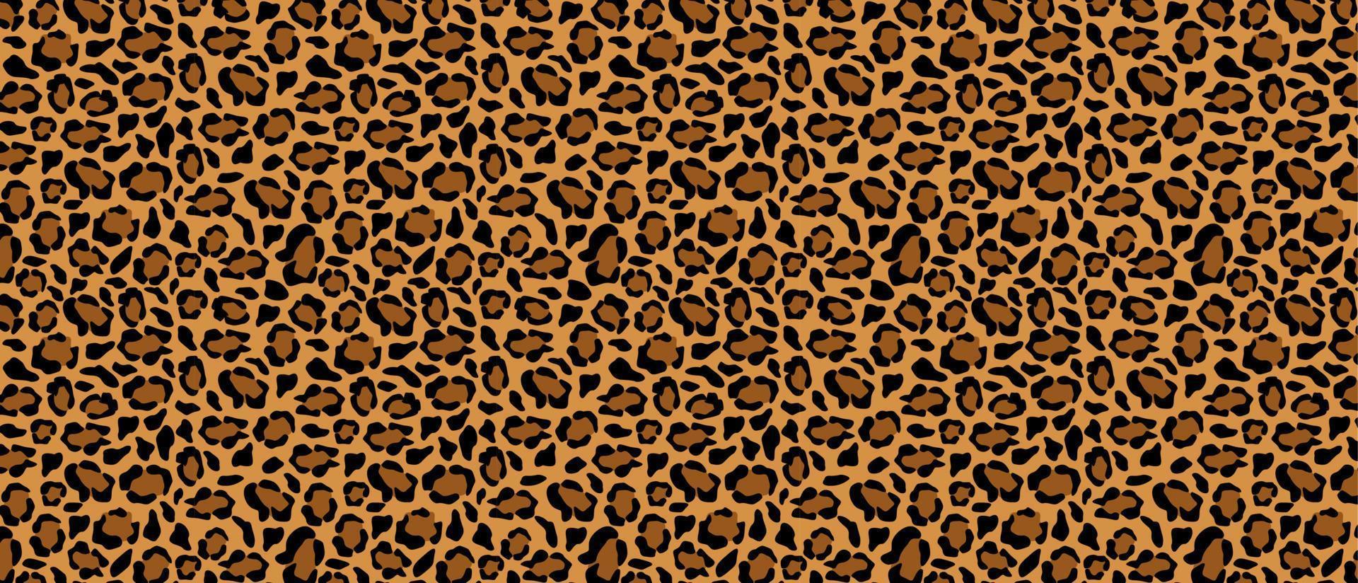 Tracery skin jaguar with brown background. Cheetah black spots with yellow puma camouflage outlines in leopard vector color scheme.