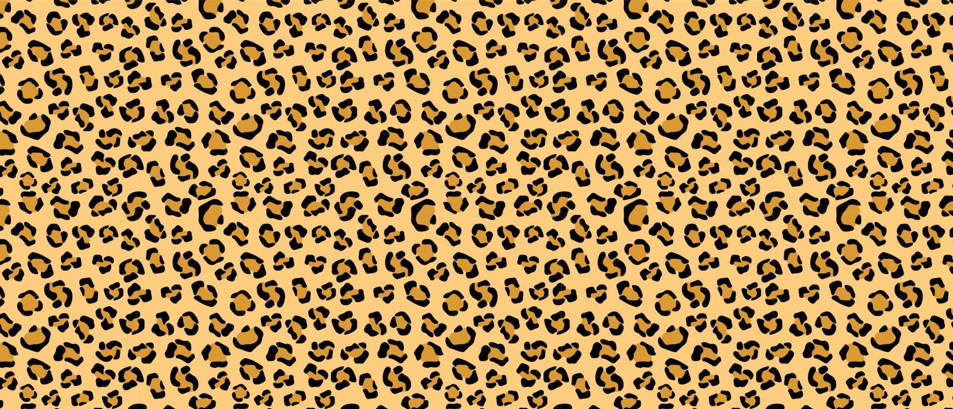 Leopard tracery skin with yellow background. African spots with black puma camouflage scheme outlines in white leopard vector color.