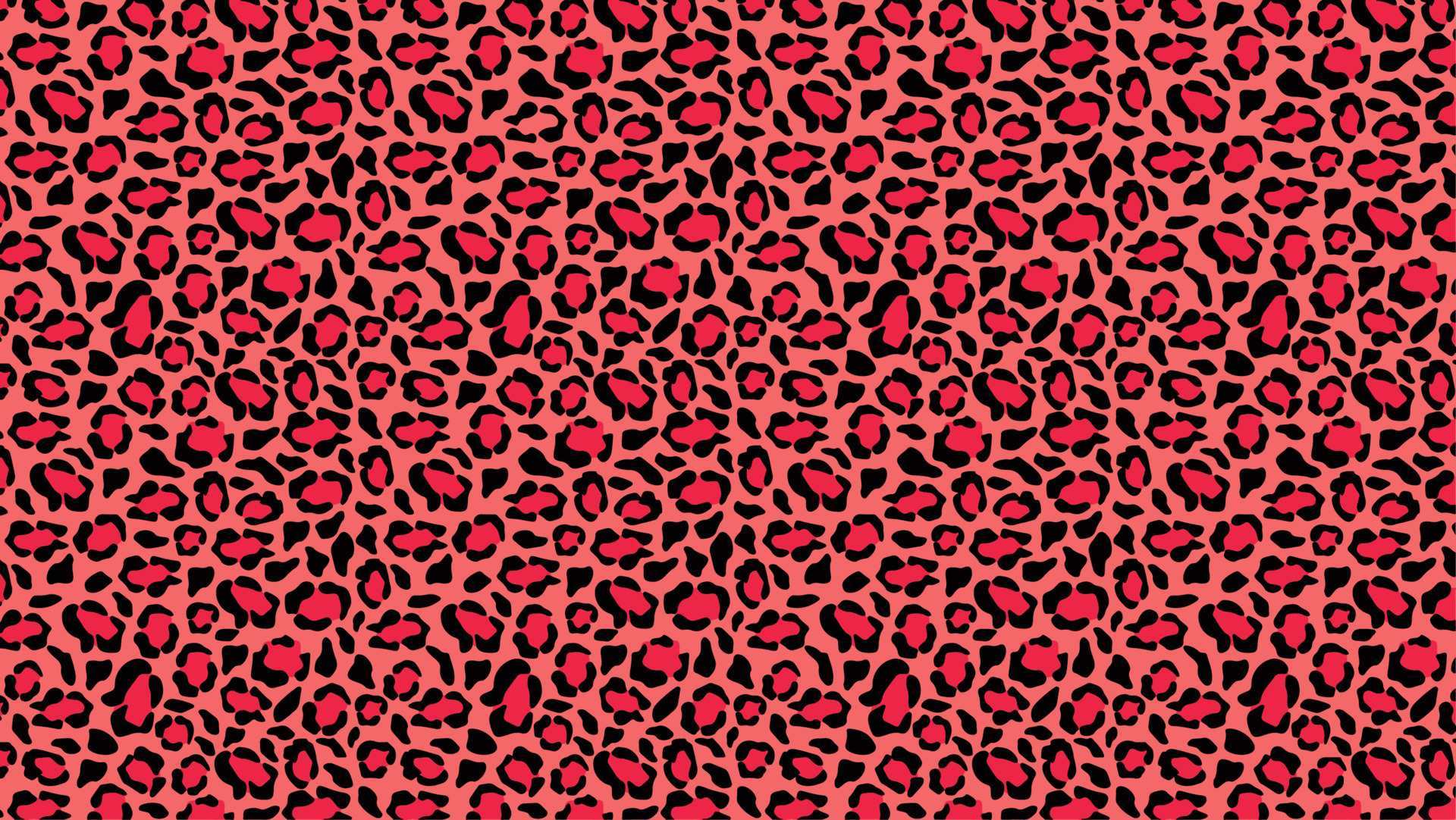 Puma skin red camouflage background. Cheetah crimson spots with black jaguar  outlines in vivid pink leopard vector color scheme. 12706897 Vector Art at  Vecteezy