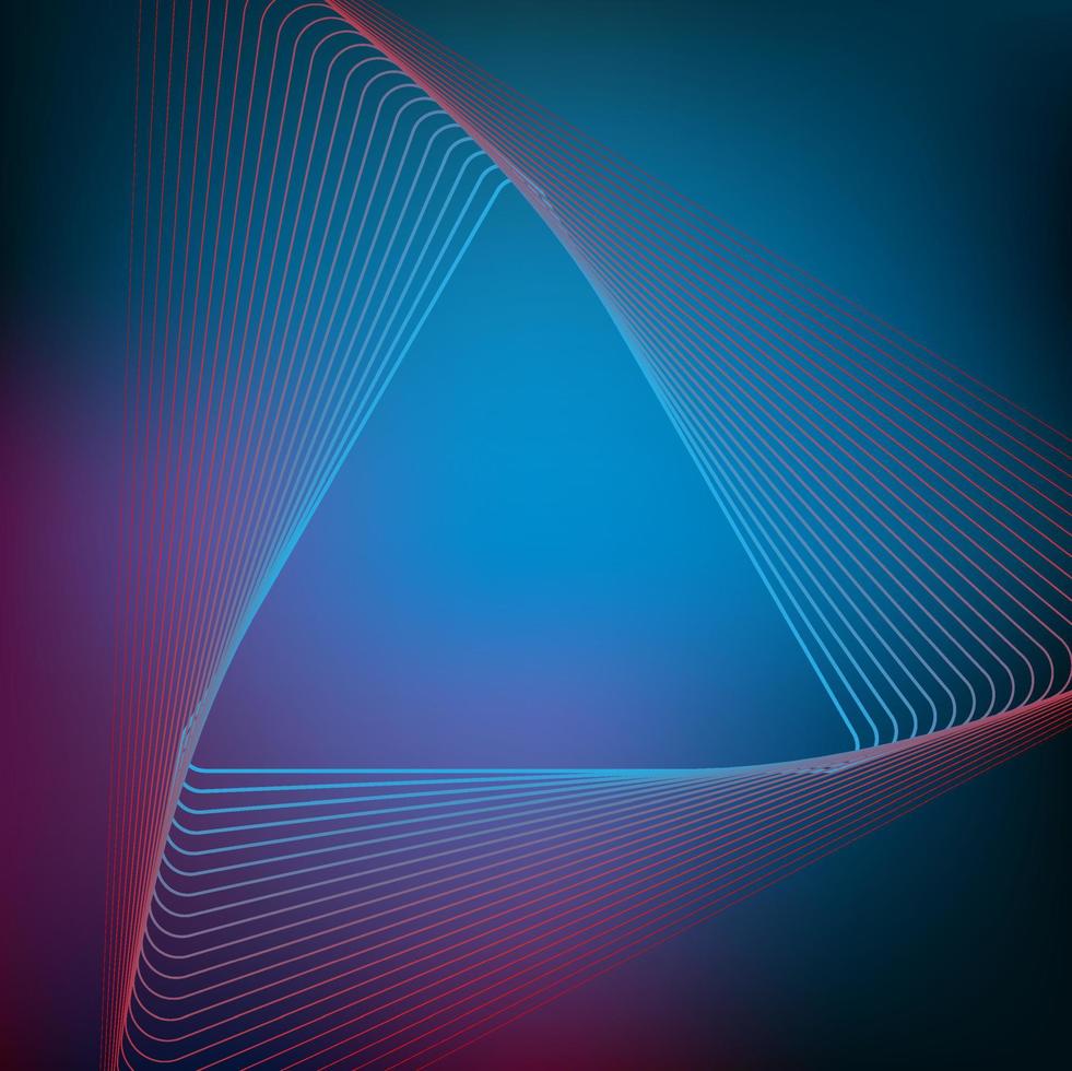 Triangle shape security Electronic for safety with  hologram vector concept for future technology element background business screen