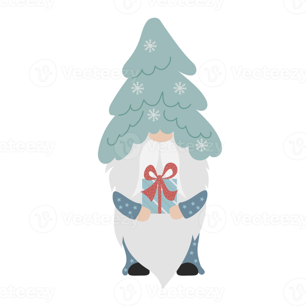 Sticker cute christmas scandinavian gnome png