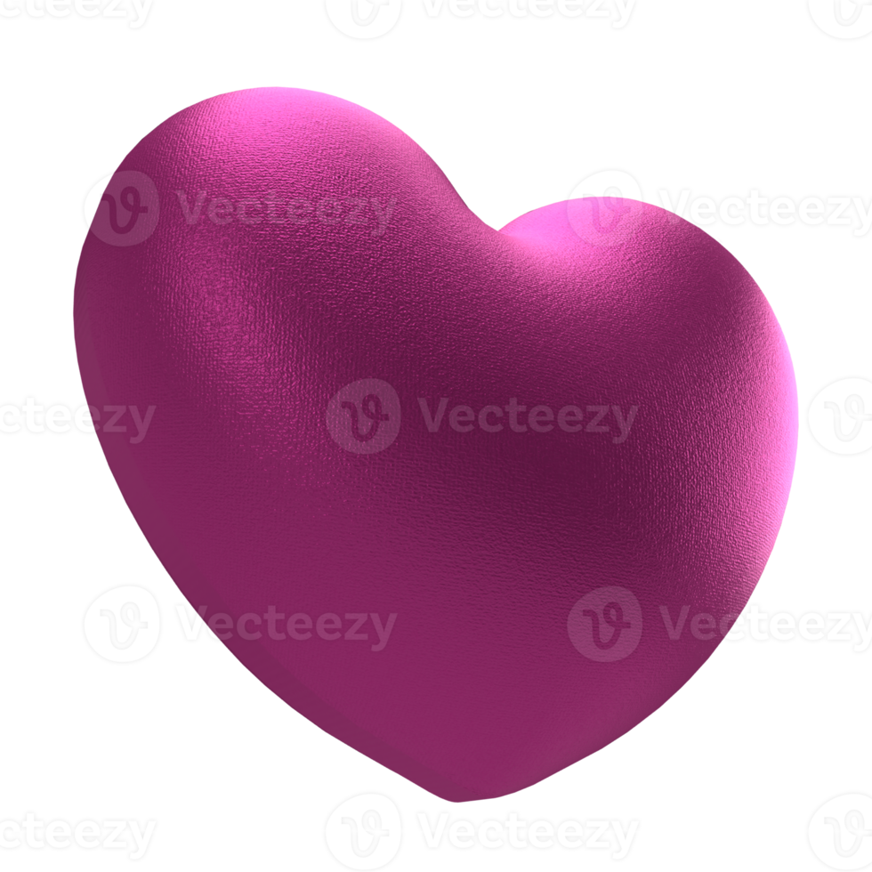 The heart png image for wedding or love concept