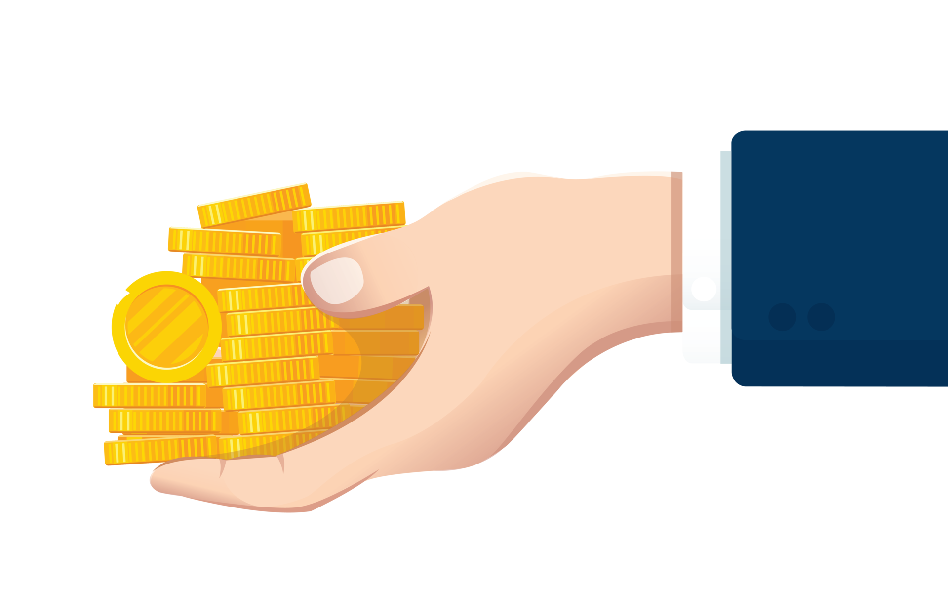 hand holding coin money 12707426 PNG