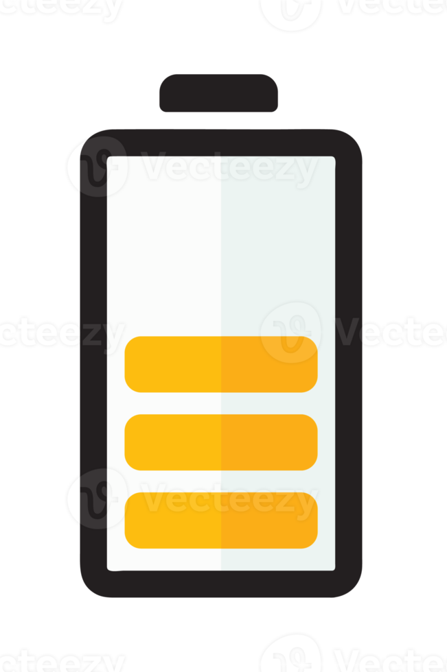 Battery with colorful charge level png