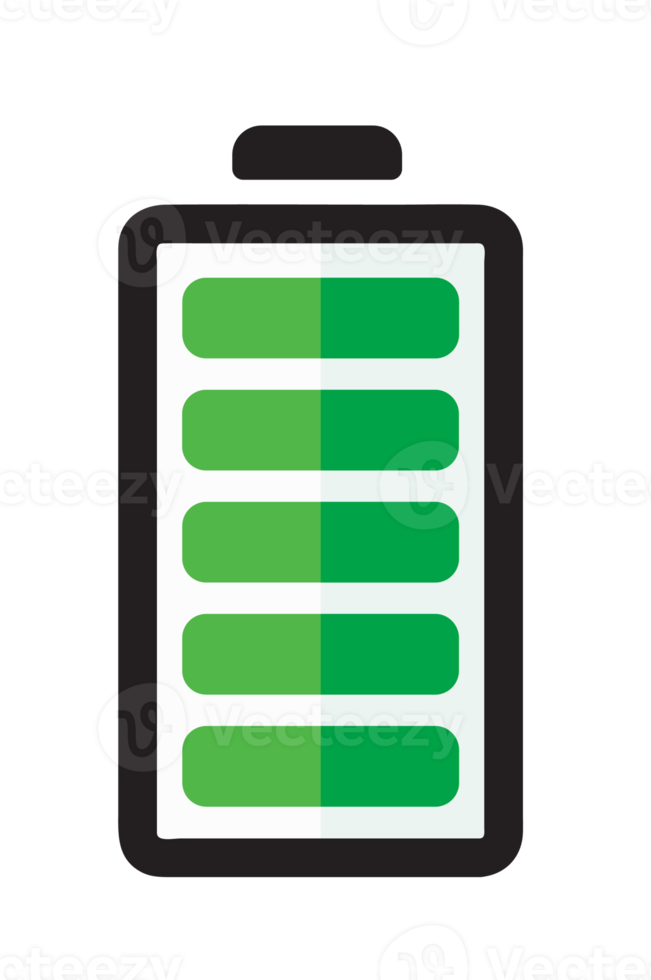 Battery with colorful charge level png