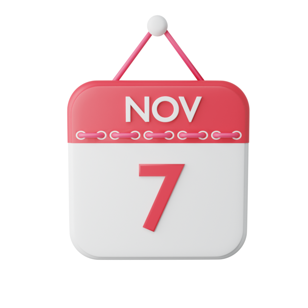3D Rendereing Calendar icon png