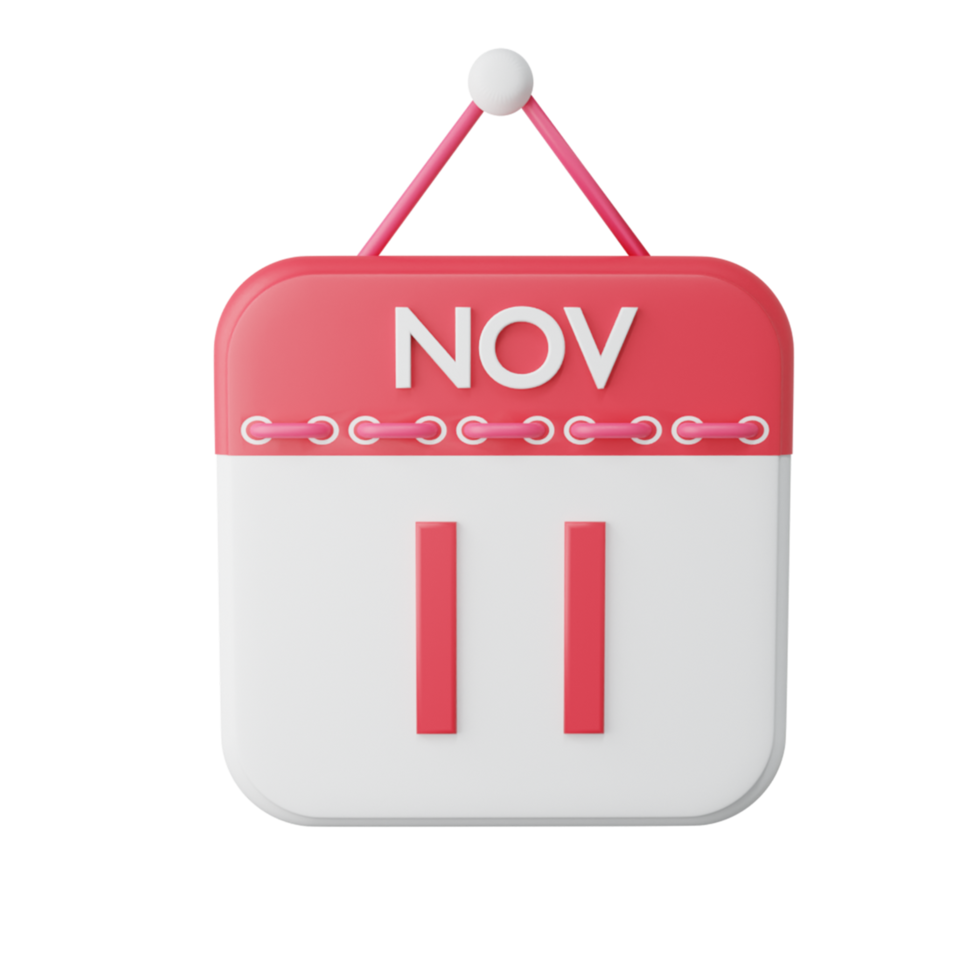 3D Rendereing Calendar icon png