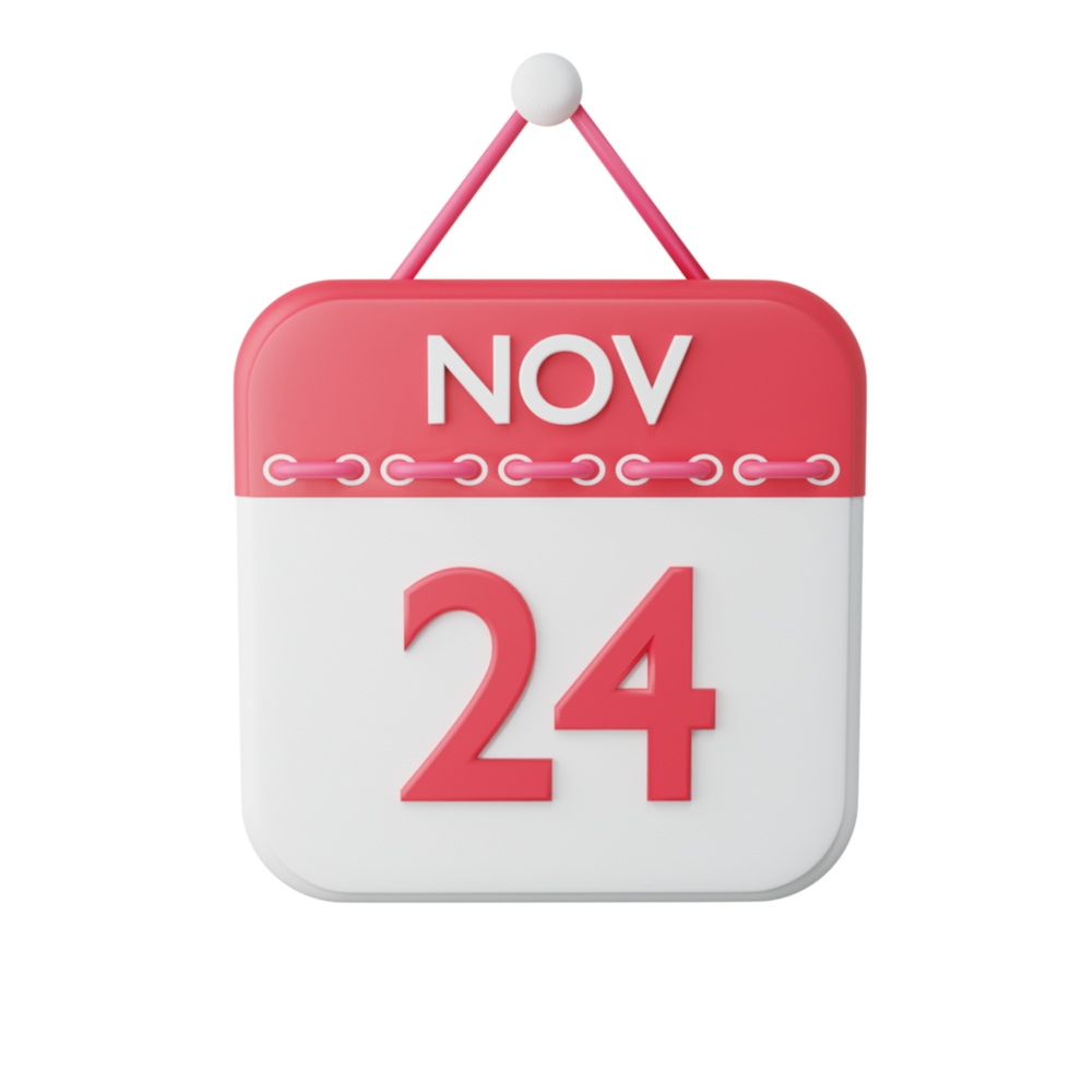 3D Rendereing Calendar icon png