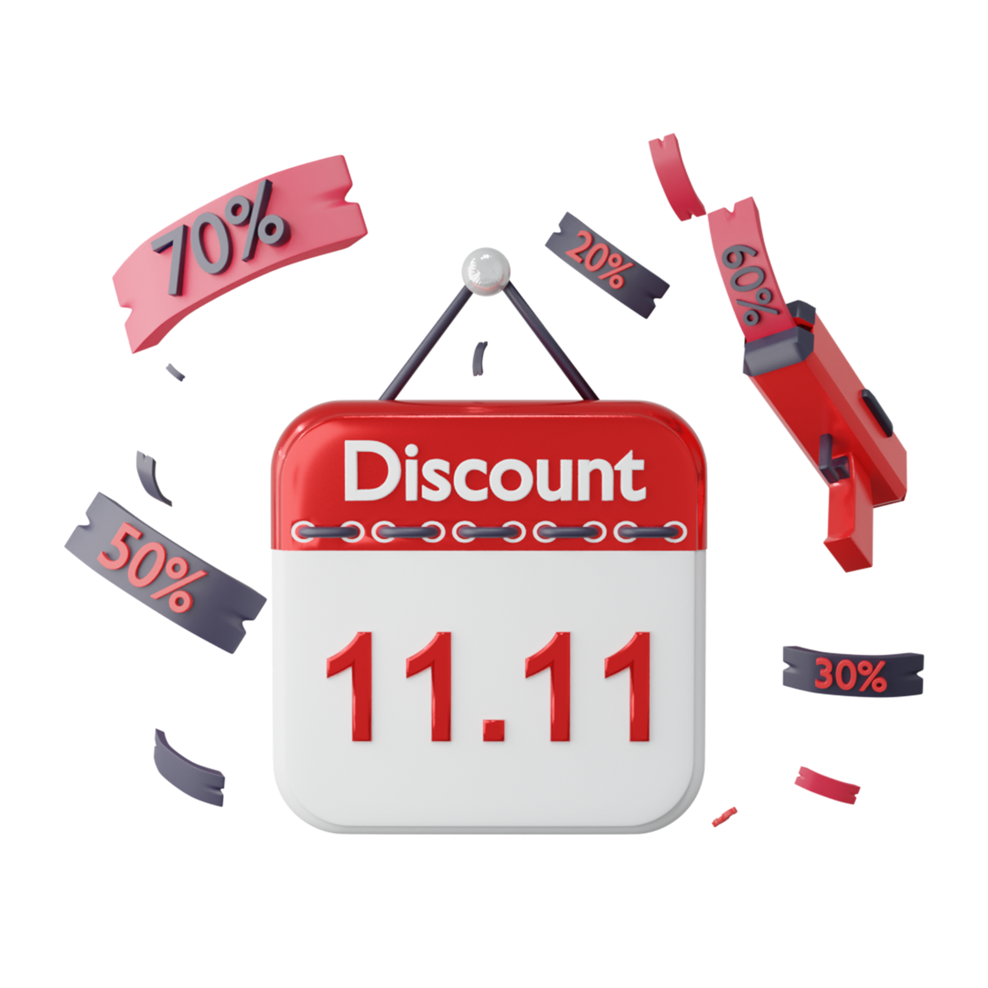Free 3D Calendar Icon With Promotion Sale Discount 12707598 PNG With free-3d-calendar-icon-with-promotion-sale-discount-12707598-png-with