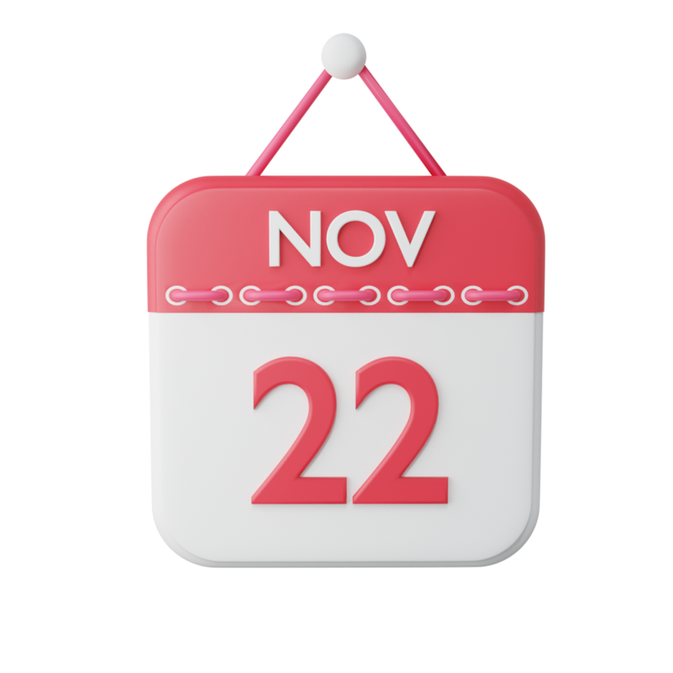 3D calendar icon png