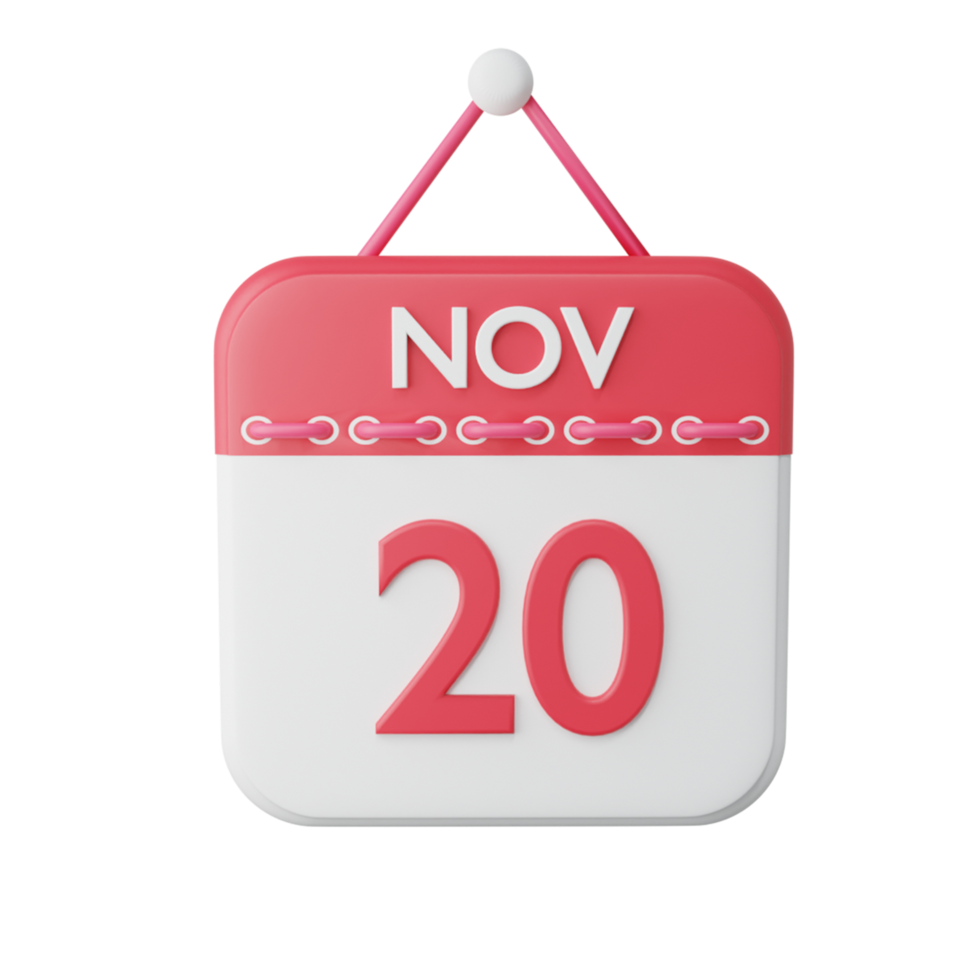 3D calendar icon png