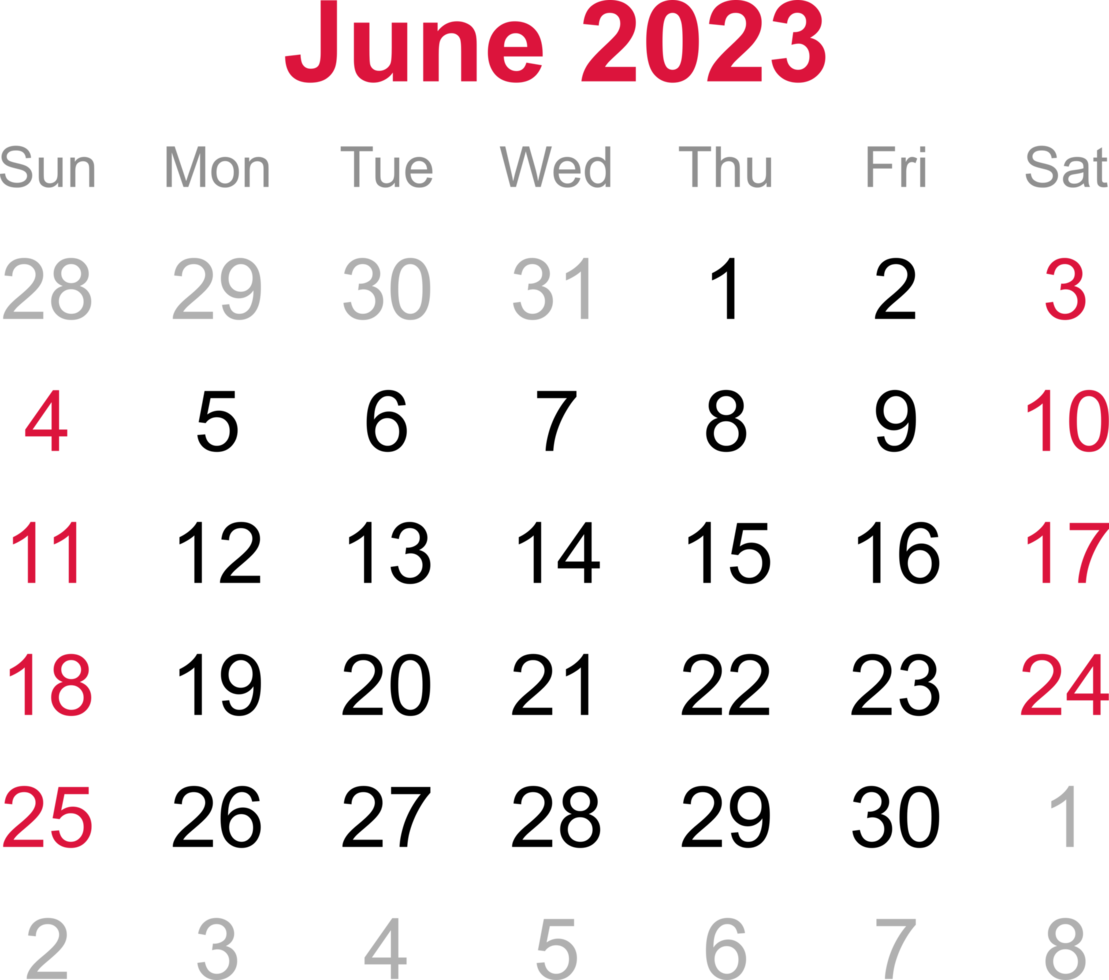 June Calendar Background