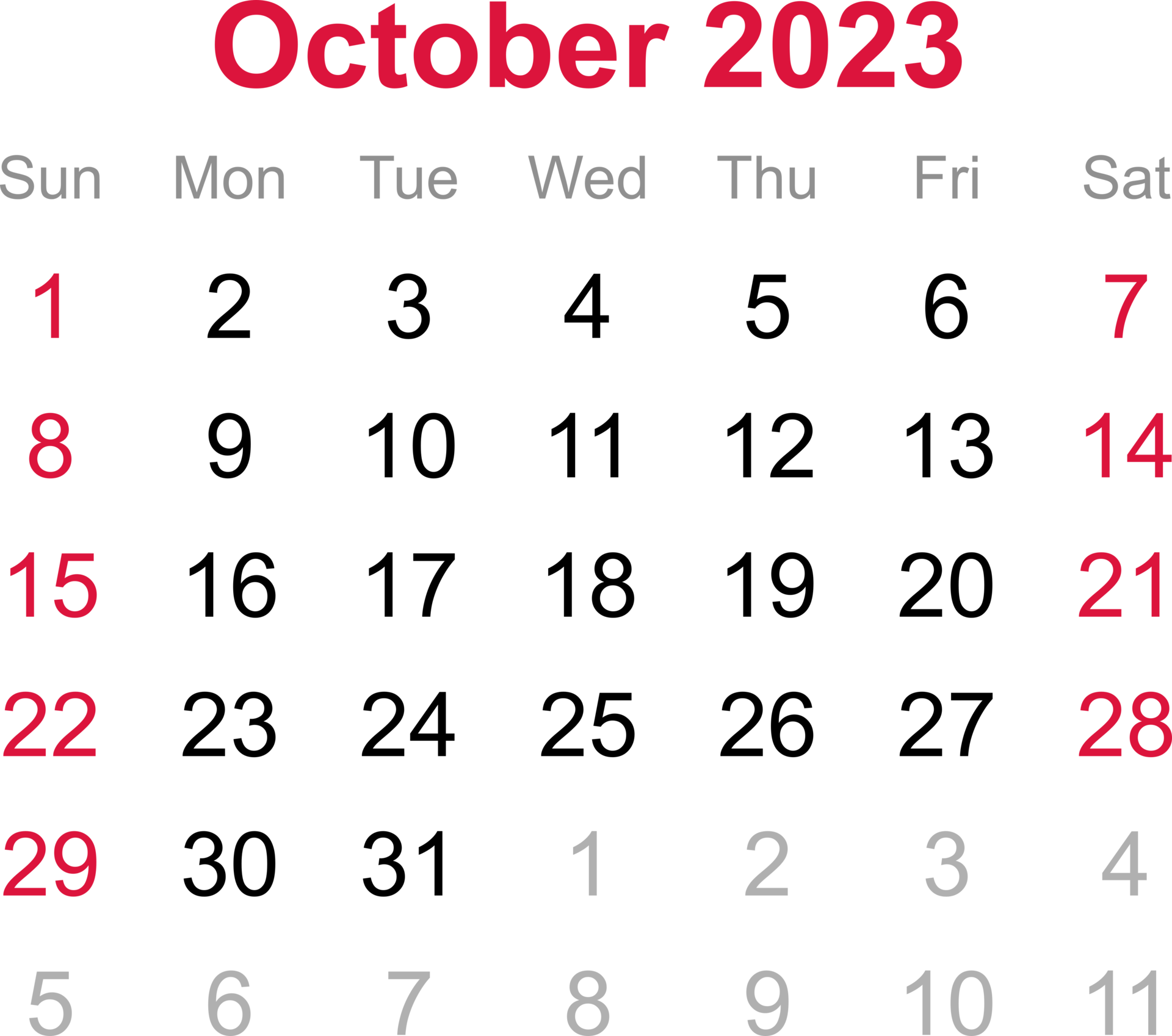 2023 Calendar PNGs For Free Download