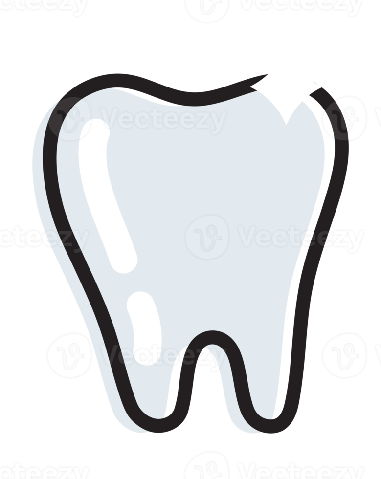 ilustración de dientes simples png