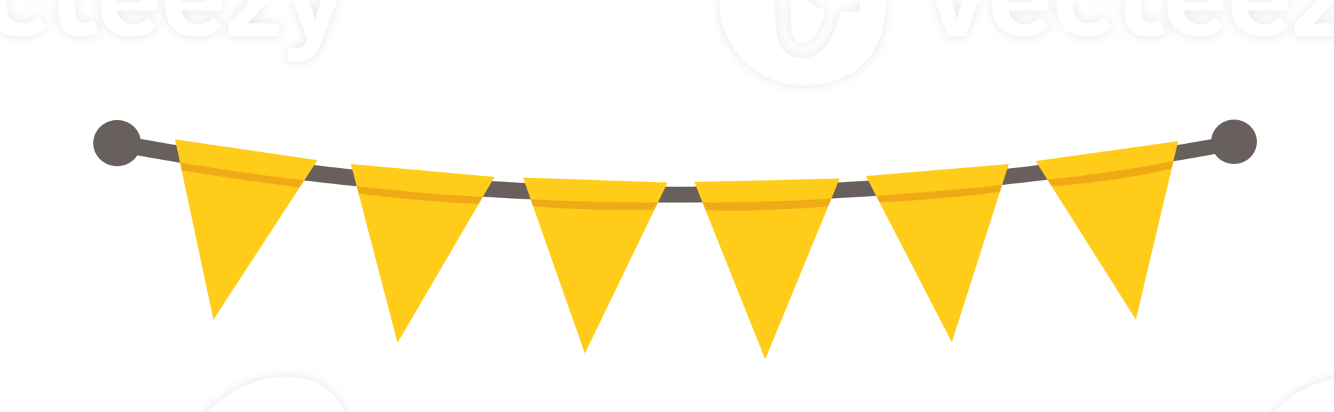 Garlands party banner. illustration png