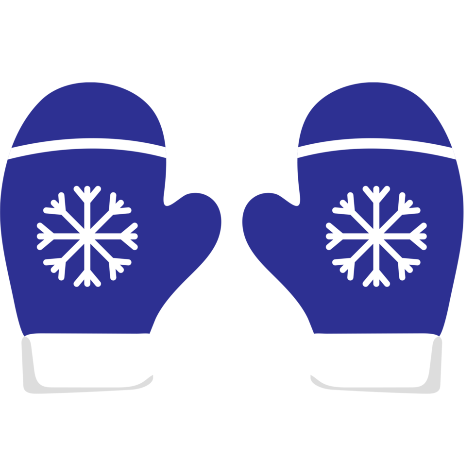 vinter- handskar transparent bakgrund. snö handskar kläder samling illustration design png