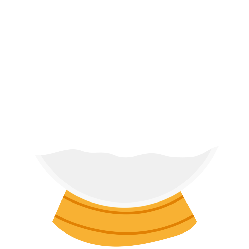 Christmas snowball globe on transparent background. glass snow globe png