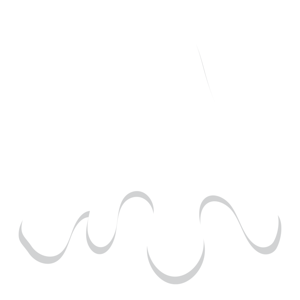 Snowcap transparent background. Winter decoration element. Snowy elements png