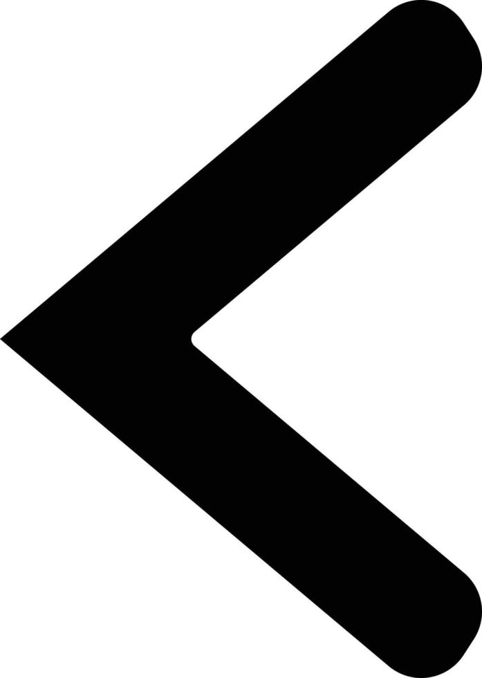 Left Chevron Icon Style vector