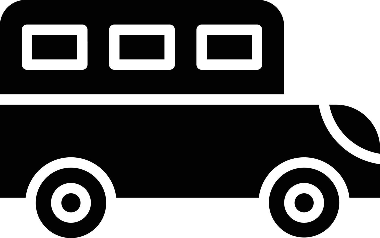 estilo de icono de autobús escolar vector