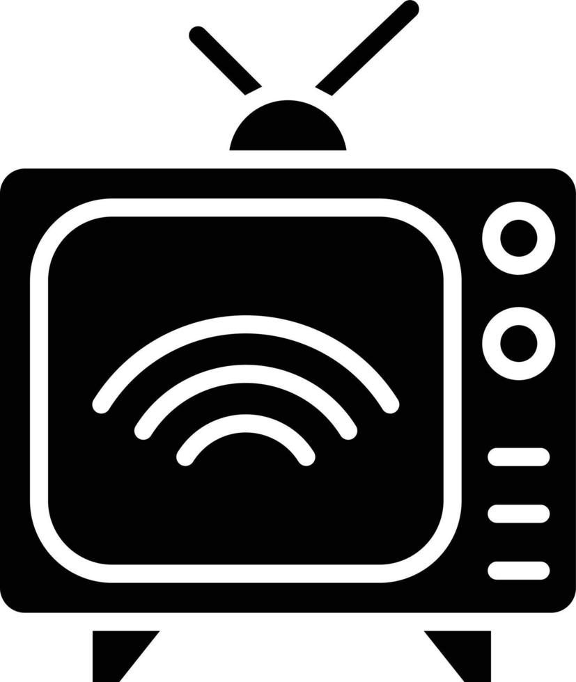 estilo de icono de televisión inteligente vector