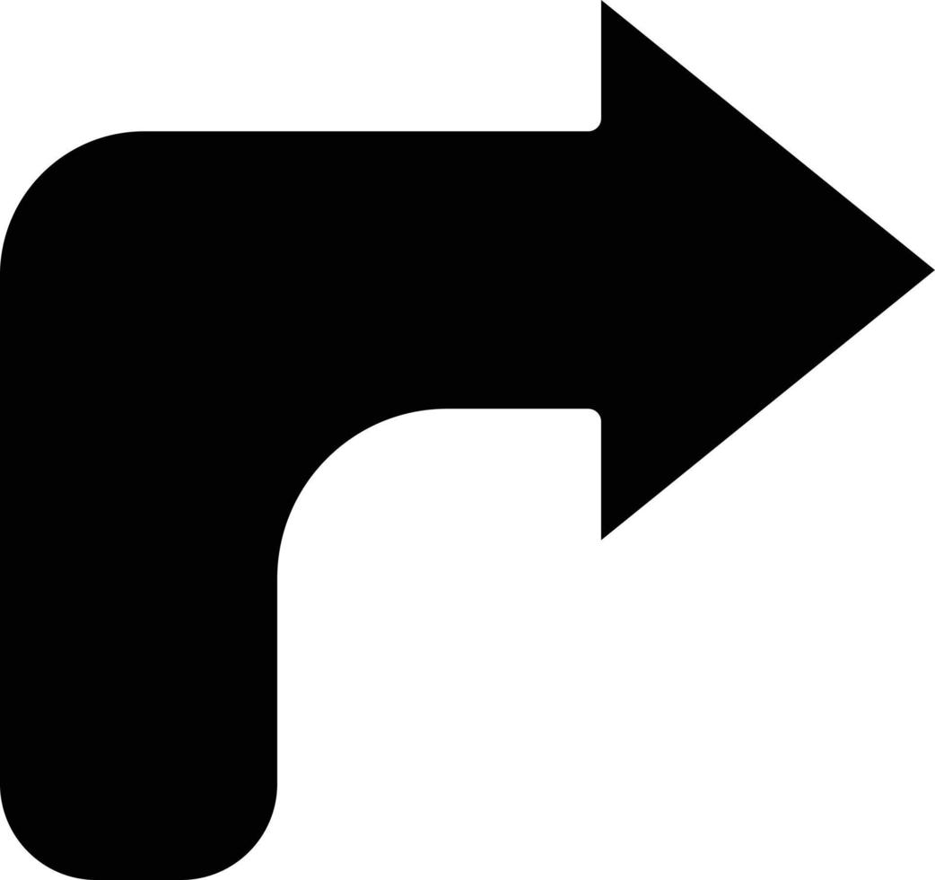 Turn Right Icon Style vector